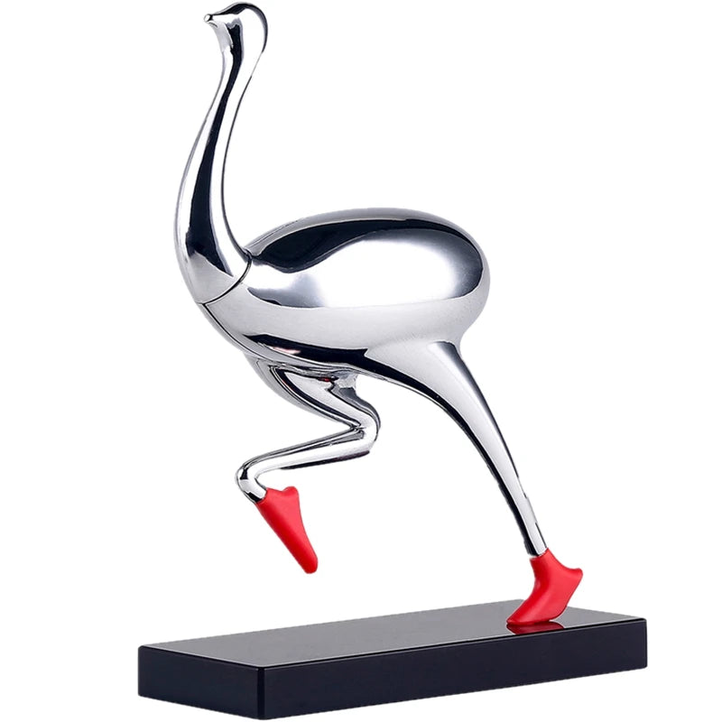 Ostrich Magnetic Desktop Paper Clip Holder | Unique Office Gift and Decor