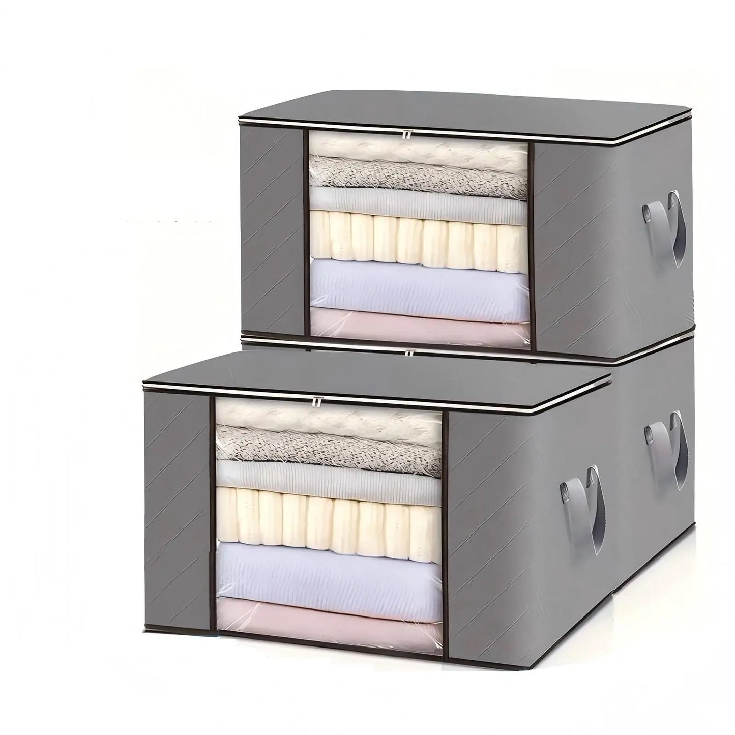 Foldable Storage Bags Large Capacity Moisture-proof Clothing Blanket Containers for Wardrobes Dorms Closet Bedroom
