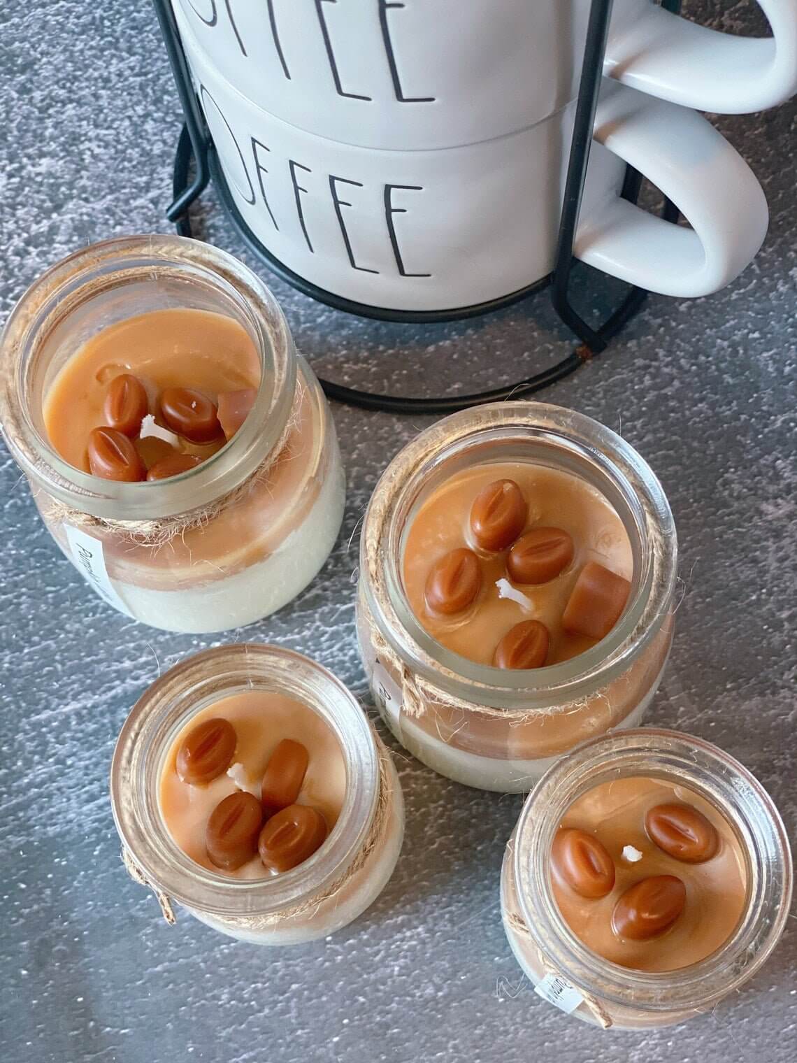 Coffee Enthusiast Soy Wax Candle Glass Jar With Lid