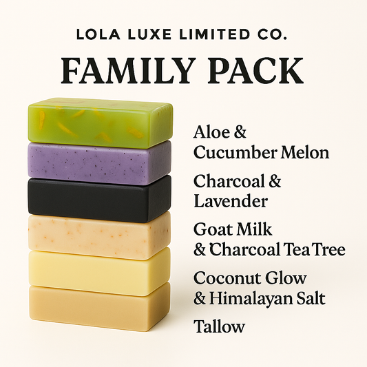 Family Pack-Best Value Luxerious All Natural Handmade Soap