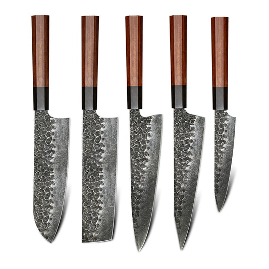 Japanese Style 440c High Carbon Stainless Steel Japanese Kitchen Knife Set