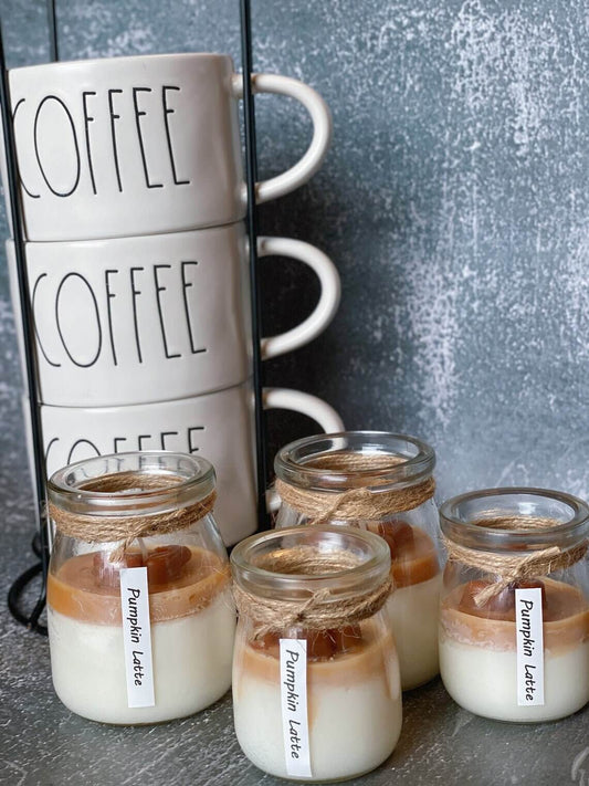 Coffee Enthusiast Soy Wax Candle Glass Jar With Lid
